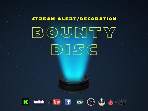 Bounty Disc Stream Alert & Looping Decoration - Animated Overlay With Transparent Background - Instant Download - Tutorial Included - Etsy