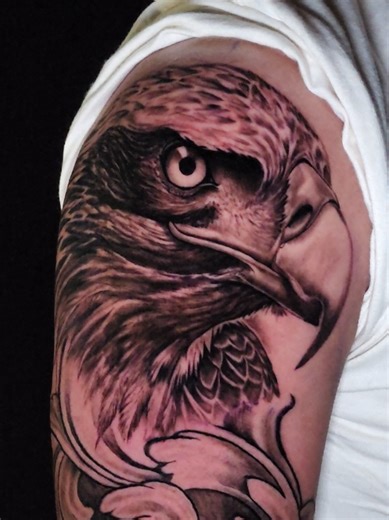 Eagle Tattoo: A Testament to Time-Consuming Art