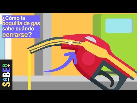 ¿Cómo la pistola de gasolina sabe que el estanque se llenó?