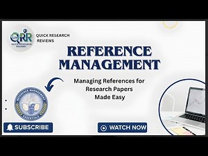 How to Manage References Easily | Step-by-Step Tutorial