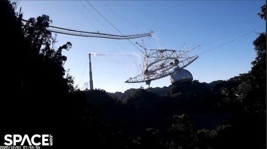 Arecibo Observatory Destruction Captured By Drone And Control Room