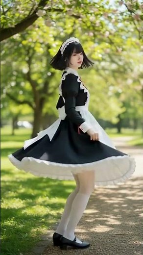 The Maid’s Dance Under Cherry Blossoms #cosplay #cosplayer #dance