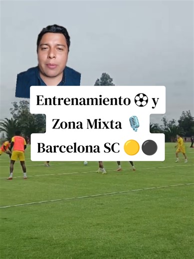 Hoy estuvimos en el #entrenamiento ⚽🏃 y zona mixta 🎙️ de #Barcelonasc 🟡⚫ y estás son las #declaraciones de Sergio Nuñez, Tomas Martinez y José Gabriel Cevallos futbolistas del #idolo 🇪🇨 #christopherd1az