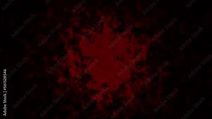 abstract bloodstain appears on a black cloth 4k background. Render 3d murder crime. Motion graphics