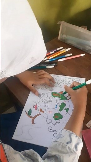 Menggambar Poster Lingkungan #drawing #art #drawingtutorial #poster