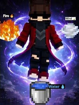 💀I HAVE ALL ELEMENTS POWER IN MINECRAFT 🍃🔥💧