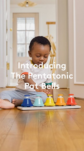 Lovevery on Instagram: "Using play, movement, and repetition is a great place to get your child started in music learning, and it helps build the skill of pattern recognition. The Pentatonic Pat Bells in The Music Set are the perfect instrument to help your child learn about pattern matching. Plus, they sound harmonious no matter how they are played so your child will feel proud of the music they make. Arts Education Consultant Joy Marilie Jackson shares a great activity to help your child pract