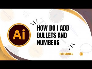 How to add bullets and numbering in Illustrator