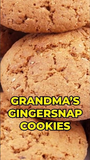 Classic Grandma's Gingersnap Cookies! 🍪✨ #GingersnapCookies #BakingRecipes #EasyPlateTV