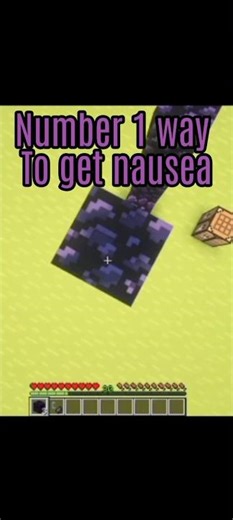 3 ways to get Nausea effect In minecraft #shorts #music #minecraft