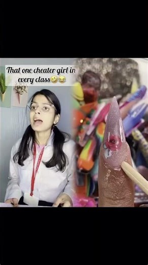 "That one Cheater girl In every class🤣😂 #shorts #viral #school #funny #shortvideo #trendingvideo