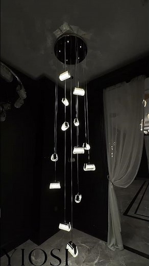 Luxury Crystal Rain Drop Chandelier | Modern LED Pendant Light for Elegant Interiors