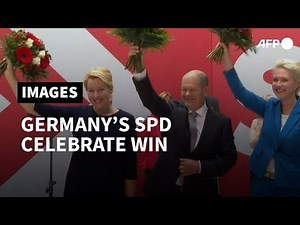 German SPD celebrates narrow win at general election | AFP