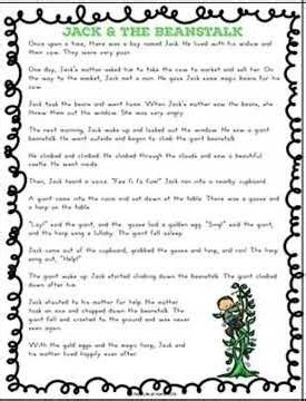 Jack and the Beanstalk read along