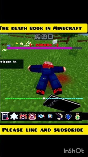 The death note book in Minecraft #minecraft #shortsfeed #youtubeshorts