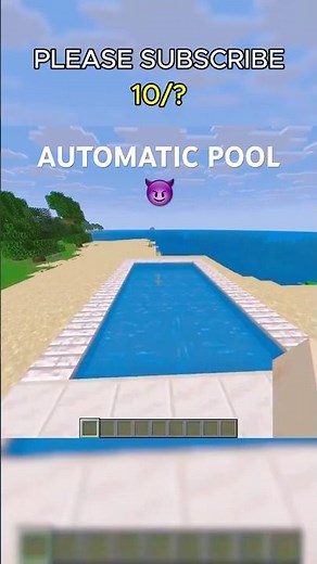 MINECRAFT AUTOMATIC POOL (World's Smallest Violin) #minecraft #babyshorts