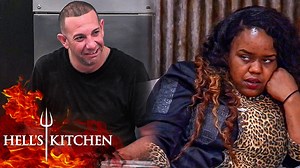 It's a rocky start for the veterans team as Bret and Jen clash over her low Signature Dish score 😤 #HellsKitchen #GordonRamsay | Hell's Kitchen USA