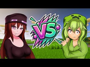 Endergirl vs Creeper Girl but Steve... Creeper | Minecraft Anime
