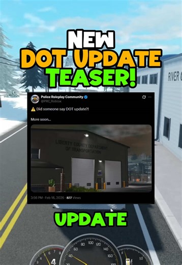 What are your thoughts on this new ERLC DOT update teaser? 👀 #fyp #erlcroblox #roblox #update #teaser