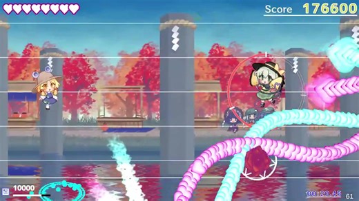 The final version of Moriya Rhythm will be released in the next Reitasai! Guide Suwako Moriya, who keeps bouncing to the BGM, to defeat all kind of bosses. | Touhou [東方]