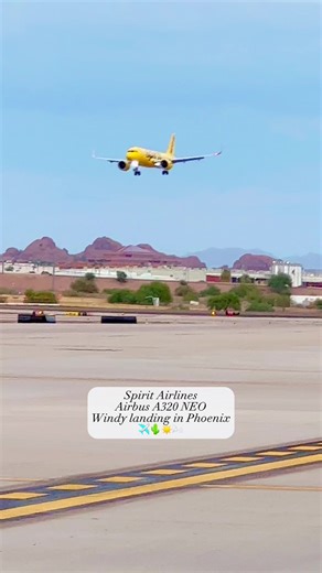 Spirit Airlines Airbus A320 NEO, ✈️ with a windy landing in Phoenix, Arizona! 🌵 #airbus #a320 #a320neo #a320lovers #airbus320 #airbus320neo #airbusa320 #airbusa320neo #airbuslovers #avgeek #aviation #aviationgeek #aviationlife #aviationdaily #aviationlovers #aviationreels #planespotting #planespotter #instagramaviation #aviationworld #spiritairlines #phoenixaz #phxskyharbor #crosswindlanding | Klowphotography