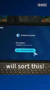 526K views · 645 reactions | No fuss, no stress! AI crafts your site in seconds — copy, images, SEO & modern templates. Personal consultant included. | IONOS | Facebook