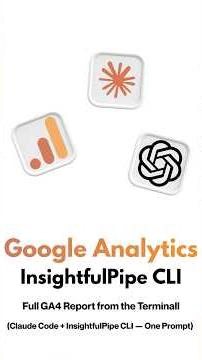 Claude Code analyzed my Google Analytics 4 data via InsightfulPipe CLI in one prompt 😳 #claudecode