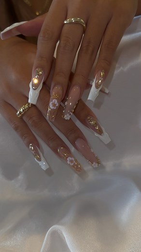 Dope ass nail tech 💅🏼 | Very Classy, Very Elegant, Very Demure 💅🏼✨ #verydemure #verydemureverymindful #demure #classynails #weddingnails | Instagram