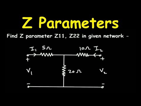 find z parameters of network | Electrical Engineering