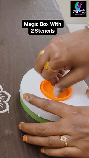985K views · 3.7K reactions | ✨Magic Box For Quick Rangoli ✨ . #rangoli #quickrangoli #rangolilove #rangolistencils #like #viralreels | Ranglahari Creations | Facebook