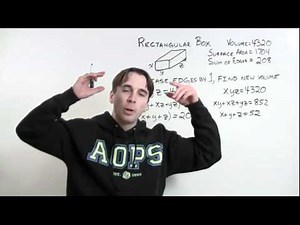 MATHCOUNTS Mini #16 - Relationships Between a Box's Dimensions, Volume and Surface Area