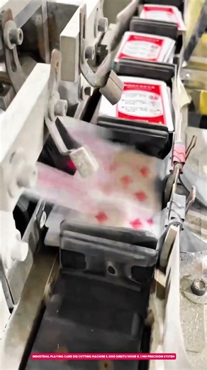 Industrial Playing Card Die Cutting Machine 5,000 Sheets/Hour 0.1 mm Precision System