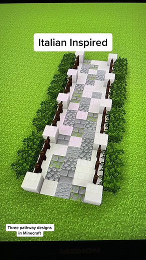 Three Minecraft Pathway Designs: Modern, Simple, and Cool