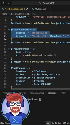 #PowerShell Scheduled Task
