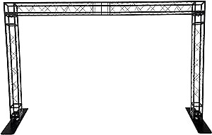 Black Truss Arch KIT 14.5 FT Width 7 FT Height Mobile Portable DJ Lighting System Metal Arch Black Square Metal Trussing! Simple Bolt Connections!