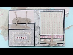 SIMPLE SCRAPBOOK MINI ALBUM 📔 | TUTORIAL | SUPER EASY ✂