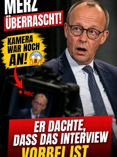 🎥 Friedrich Merz im Interview – und dann merkt er, dass die Kamera noch läuft... Ein Moment, der derzeit für Diskussionen sorgt. Was genau wurde gesagt? Was ist passiert, als die Aufzeichnung eigentlich vorbei schien? Bildet euch eure eigene Meinung und schaut euch die Szene selbst an. 👉 Was denkt ihr darüber? 👉 War das nur ein Missverständnis oder sagt so etwas mehr aus? 👉 Wie bewertet ihr die Situation? 💬 Schreibt eure Meinung gerne sachlich in die Kommentare. ⚠️ Hinweis: Dieses Video die