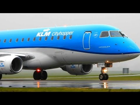 KLM Embraer ERJ-175✈️ Reg: PH-EXP Close Up Arrival From Turin | Amsterdam Airport Planespotting🇳🇱