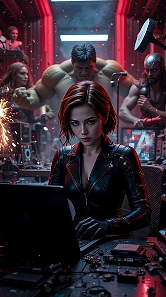 What If Avengers Were Computer Technicians? 💻🤣 #titokeffects #avengers #funnyvideo #shorts