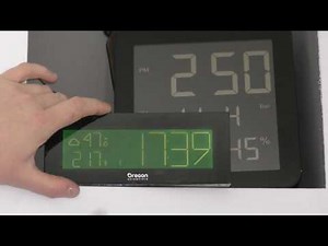 Oregon Scientific PRYSMA Chrome Weather Clock - BAR292
