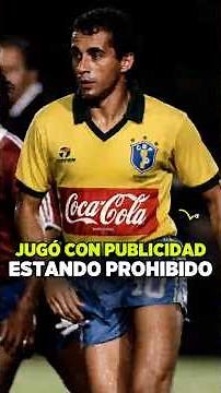😳 Brazil played in a World Cup with a sponsor, even though it was prohibited! 🚫 In Spain '82 #foo...