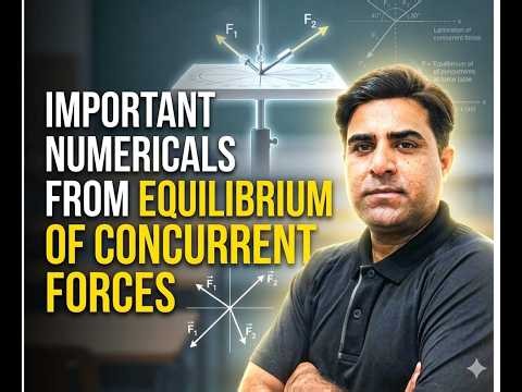 Numerical on Equilibrium of concurrent of forces Class XI th Physics