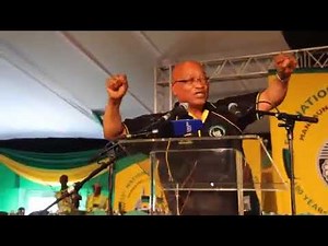 ANC Zuma sings Somlandela.