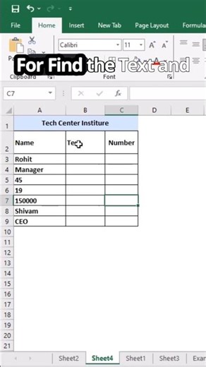 Dont Find Numerical And Text value In Excel ❗❗ #shorts #ytshorts #youtubeshorts #youtube