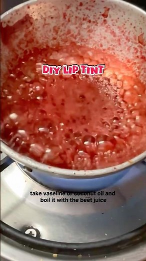 DIY Lip Tint at Home 💋 | Natural Pink Lips Instantly! #diy #beetrootlipbalm #homemade #pinklips