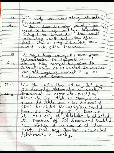 Class 11 English full chapter (Discovering Tut the saga continues) Question answer