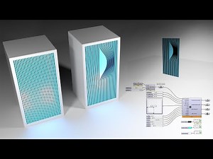 Rhino & Grasshopper Facade Structure Region Sweep Full tutorial Parametric Architecture