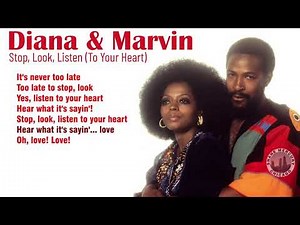 Diana Ross & Marvin Gaye - Stop, Look, Listen To Your Heart (lyrics) 1973 1080p