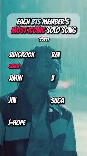Each BTS Member’s Most Iconic Solo Song