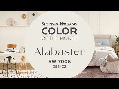 Sherwin-Williams Color of the Month - April 2022 | Alabaster SW 7008
